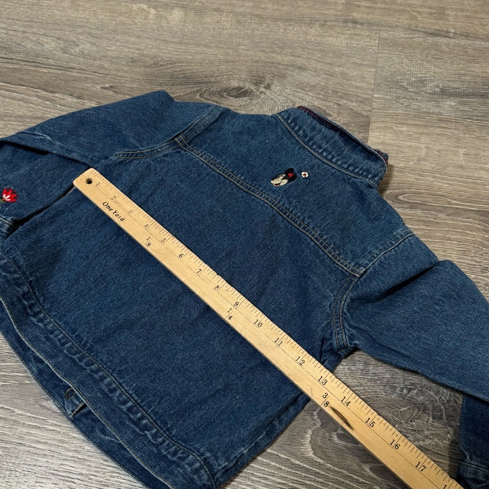 Vintage Minnie Mouse Denim Jacket embroidered – 90s Disney Jean Jacket 4T - Picture 5 of 7